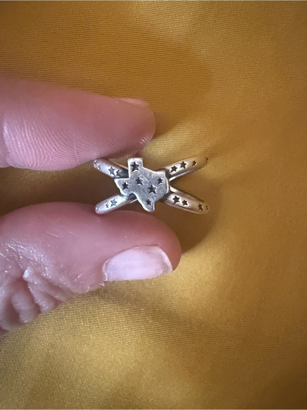 James Avery Silver Texas Star Ring